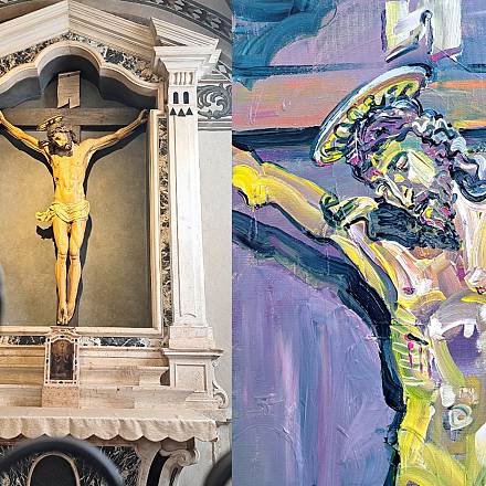 Tutto e’ compiuto, il crocifisso di zuzon in mostra